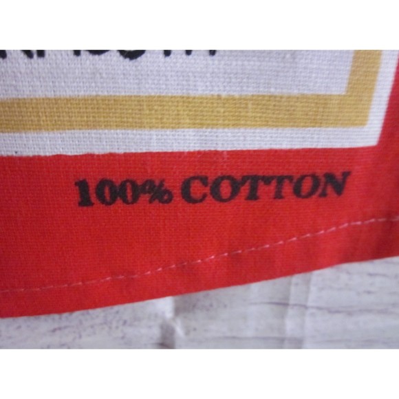 Vintage North Wales Map Tea Towel Dish Towel 100% Cotton New Without Tags - Picture 2 of 5